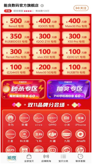 天音控股：旗下能良電商雙11首戰(zhàn)告捷，單品類日銷售近1500萬元