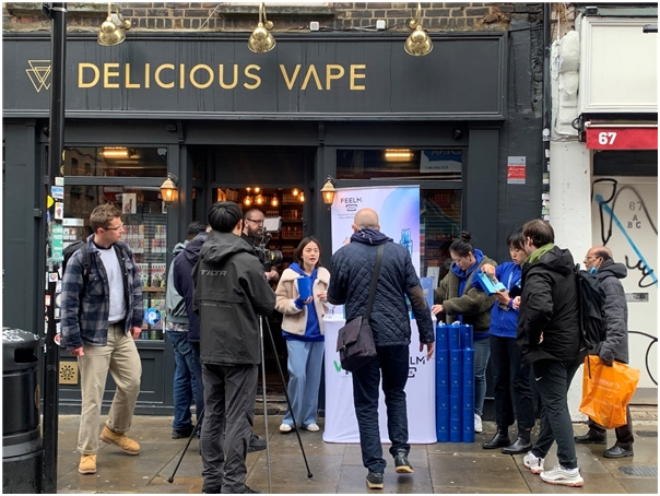 思摩爾全新陶瓷芯一次性樣機亮相英國，將召開新技術發布會