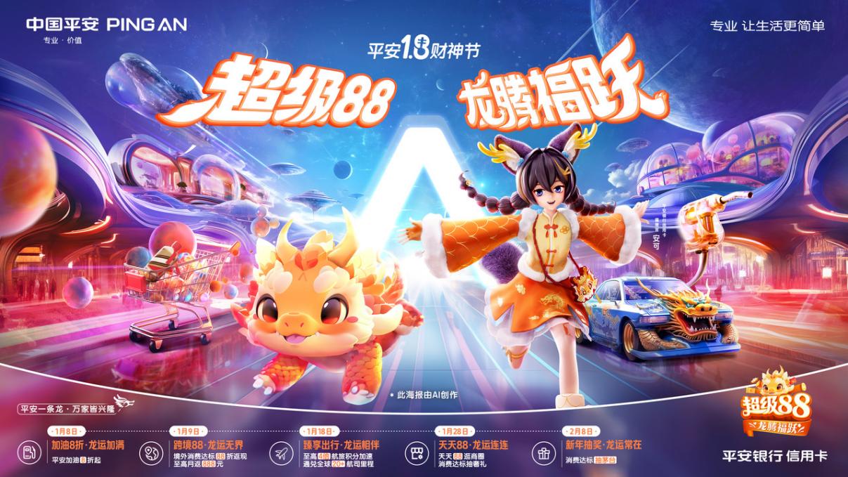 “超級(jí)88·龍騰福躍” 平安銀行信用卡新春活動(dòng)正式開(kāi)啟