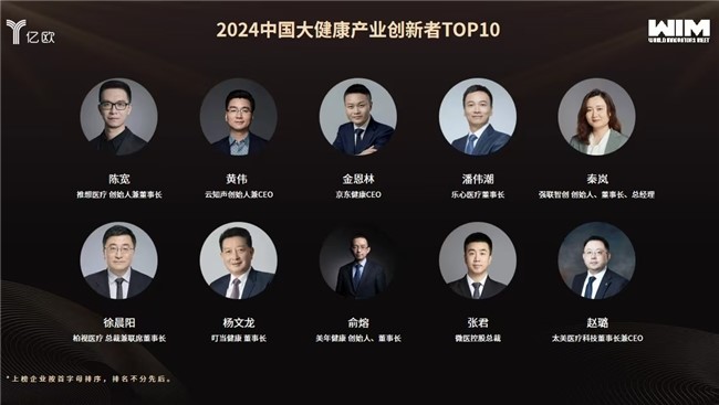 叮當(dāng)健康榮獲“2024中國大健康新質(zhì)生產(chǎn)力代表企業(yè)TOP10”